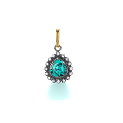 Green Tourmaline Pear Charm