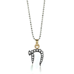 Miniature Chai Pendant in Silver
