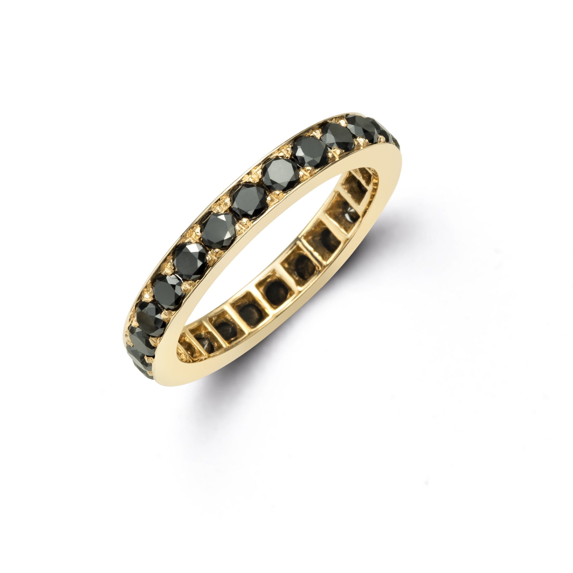 Lori Eternity Ring with Black Diamonds