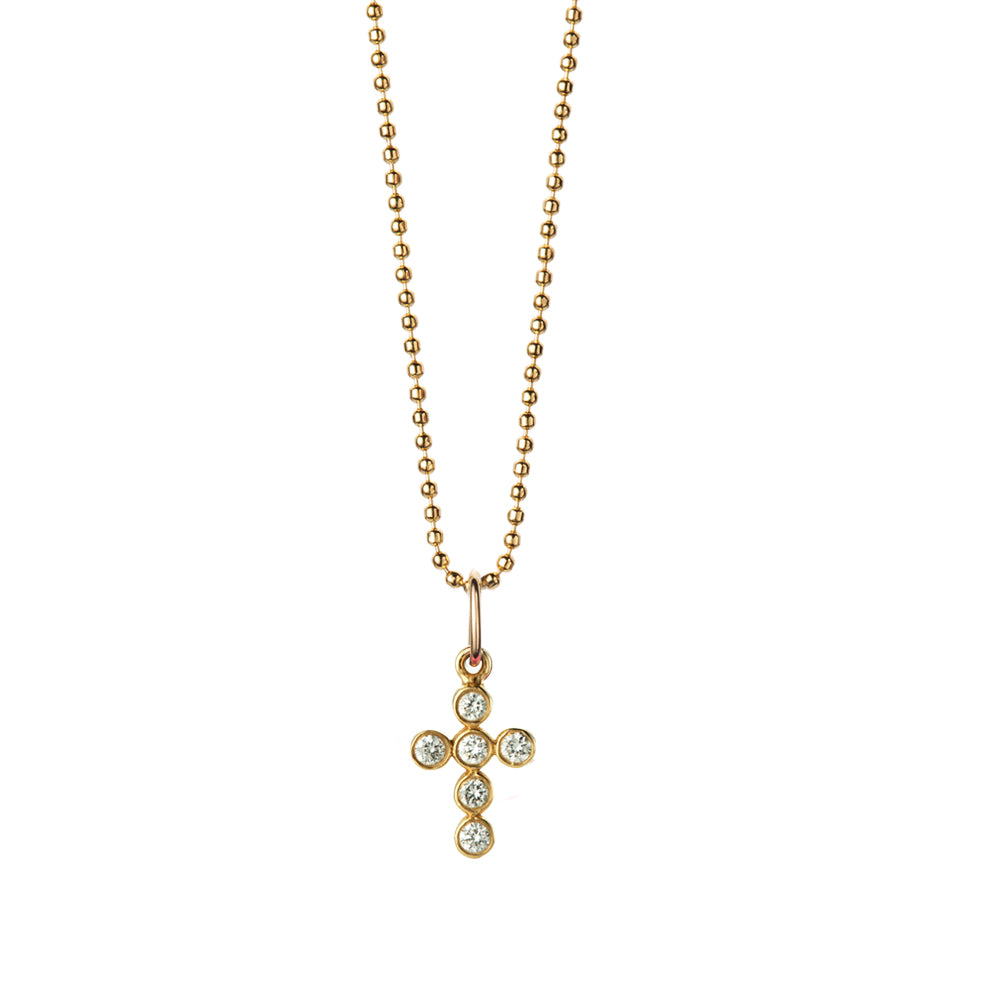 Lotto Cross with Diamonds Necklace