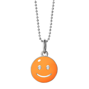 baby smile pendant sterling orange