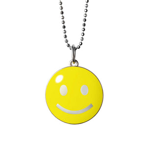 big smile necklace sterling yellow