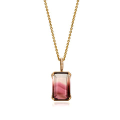 Bicolored Tourmaline Pendant