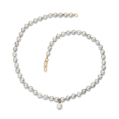 Grey Akoya Pearl Necklace