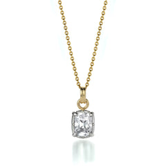 Shaina Antique Cushion-cut Diamond Solitaire Charm