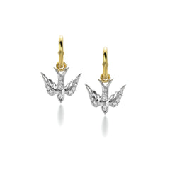 Diamond Swallow Earrings