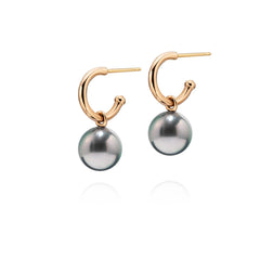 Grey Akoya Pearl Earrings