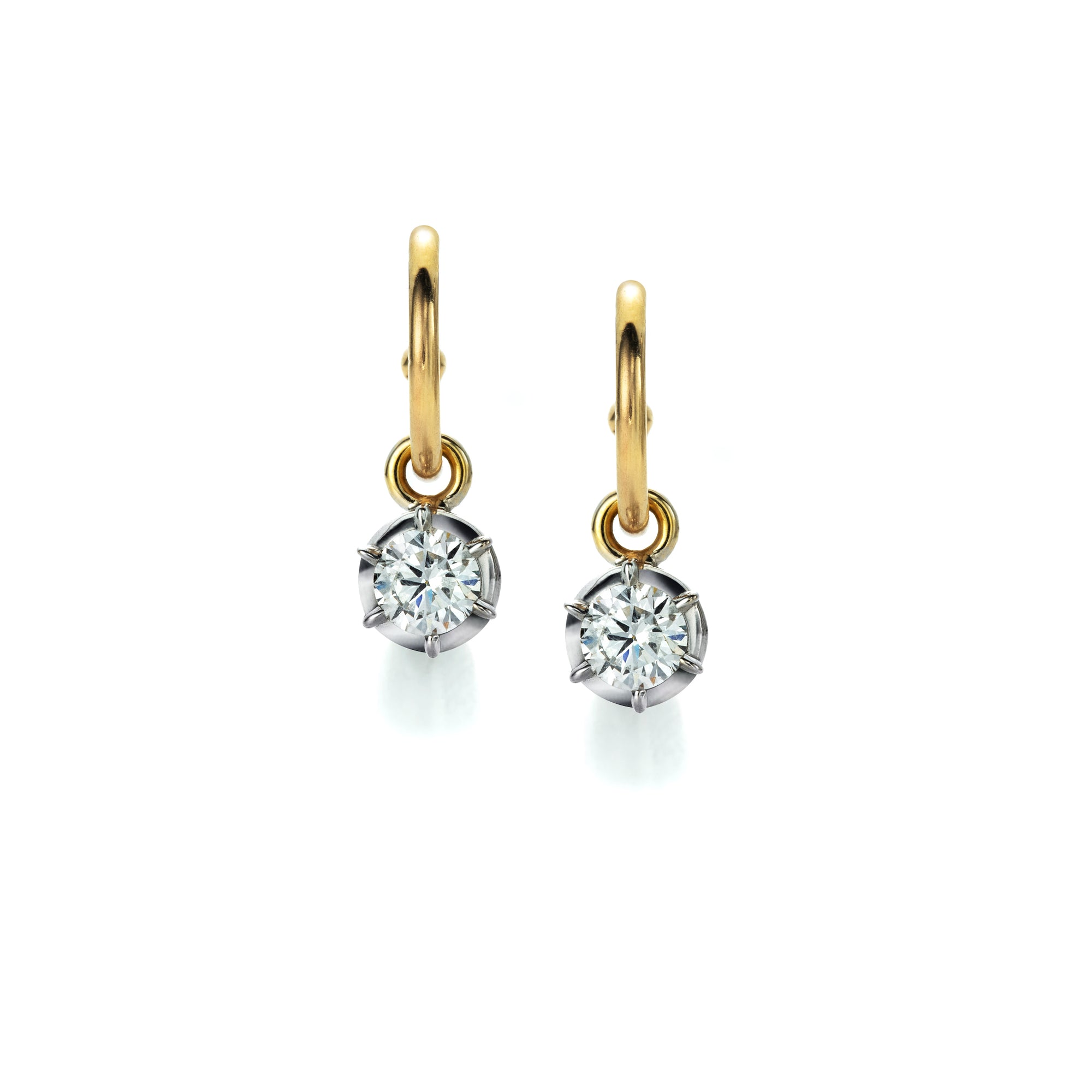 14k Yellow Gold hollow Diamond Cut hoop earring 5.50 gram 2 1/8 inch #14103 14k Yellow Gold hollow Diamond Cut hoop earring 5.50 gram 2 1/8 inch #14103