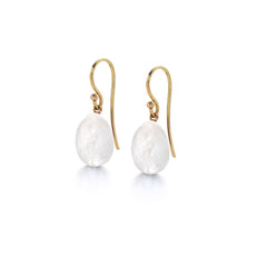 Rock Crystal Egg Earrings