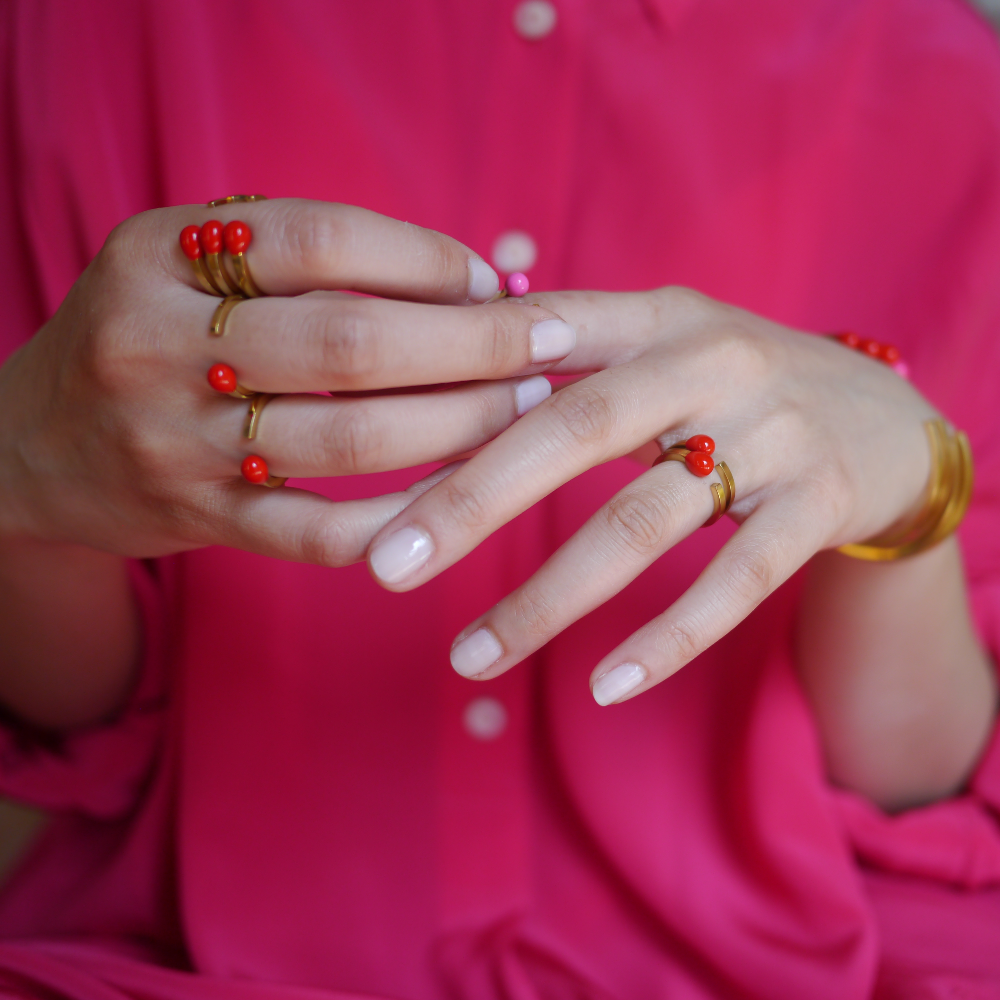 Matchstick Ring with Red Tip