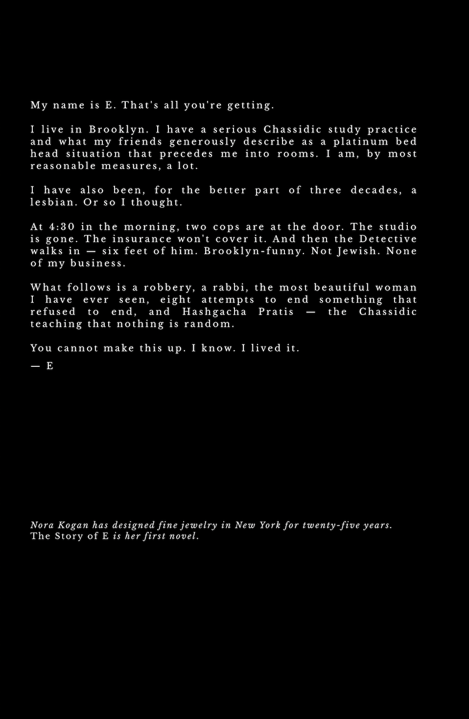 The Story of E — Signed Copy