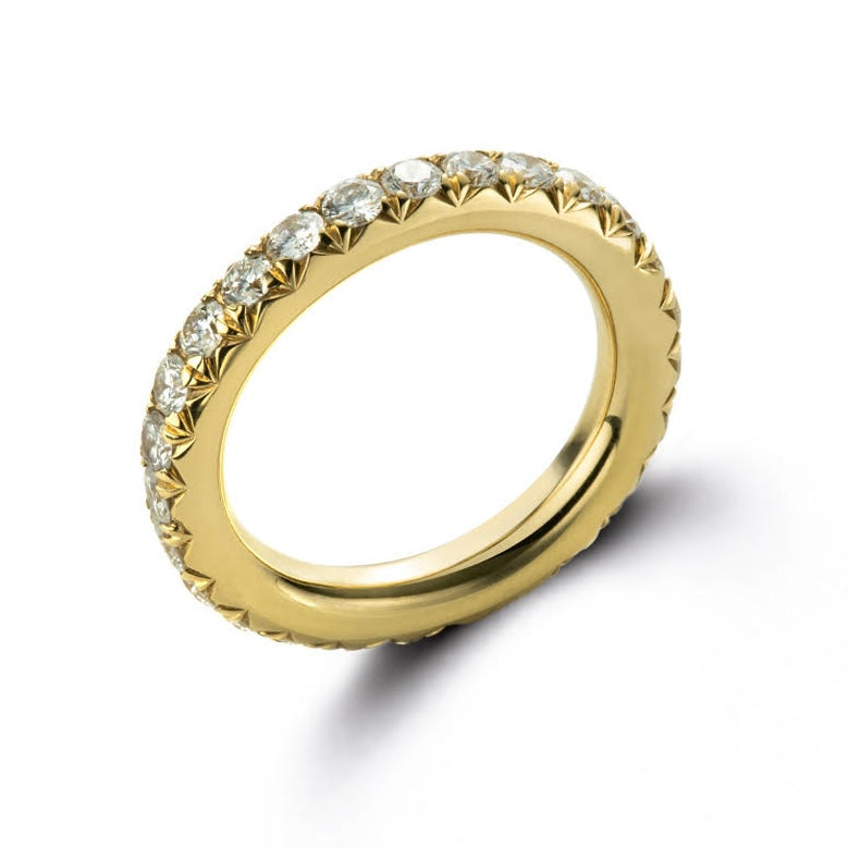 diamonds gold fishtail ring