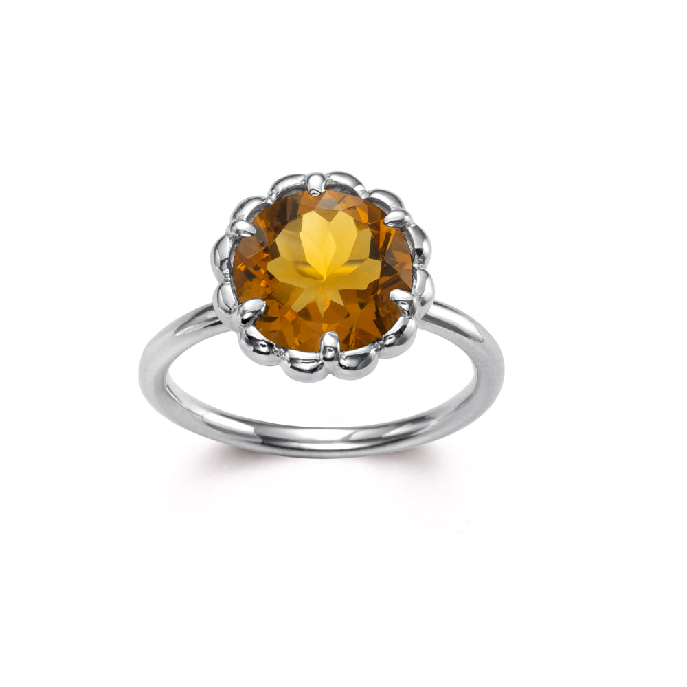 Candy Ring with Golden Citrine in silver