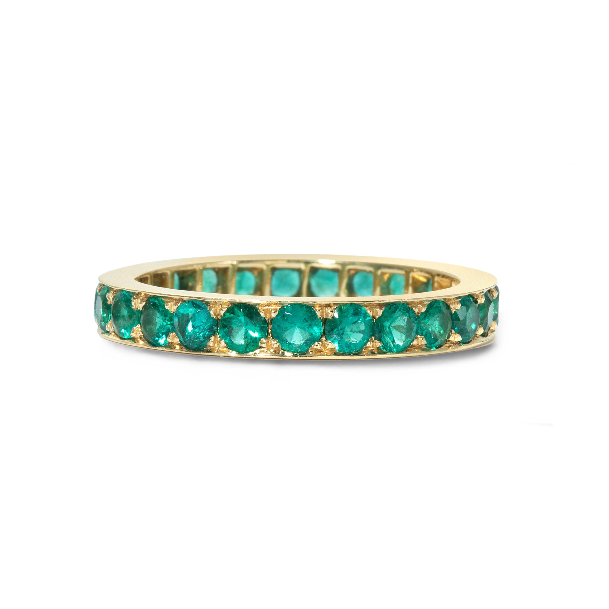 Lori Eternity Ring with Emeralds