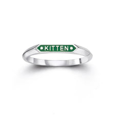 Kitten Signet Ring