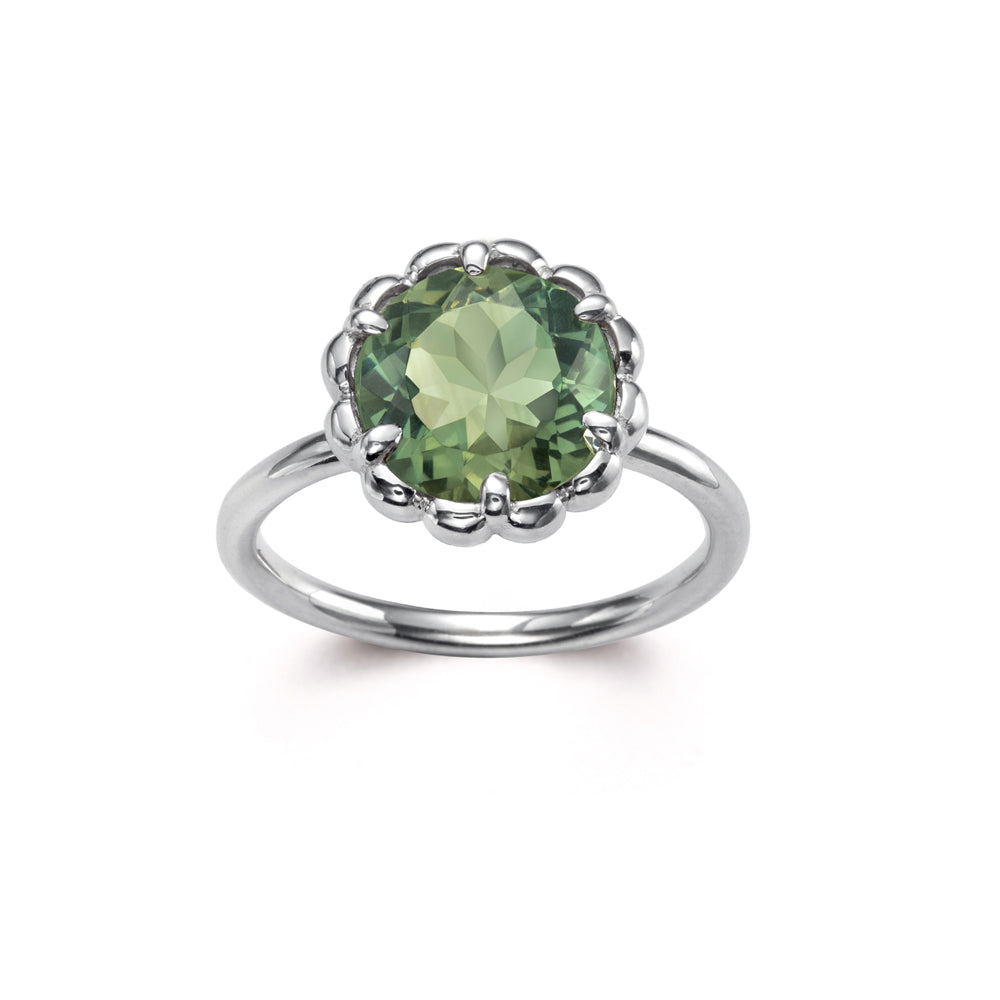 Candy Ring with Green Amethyst
