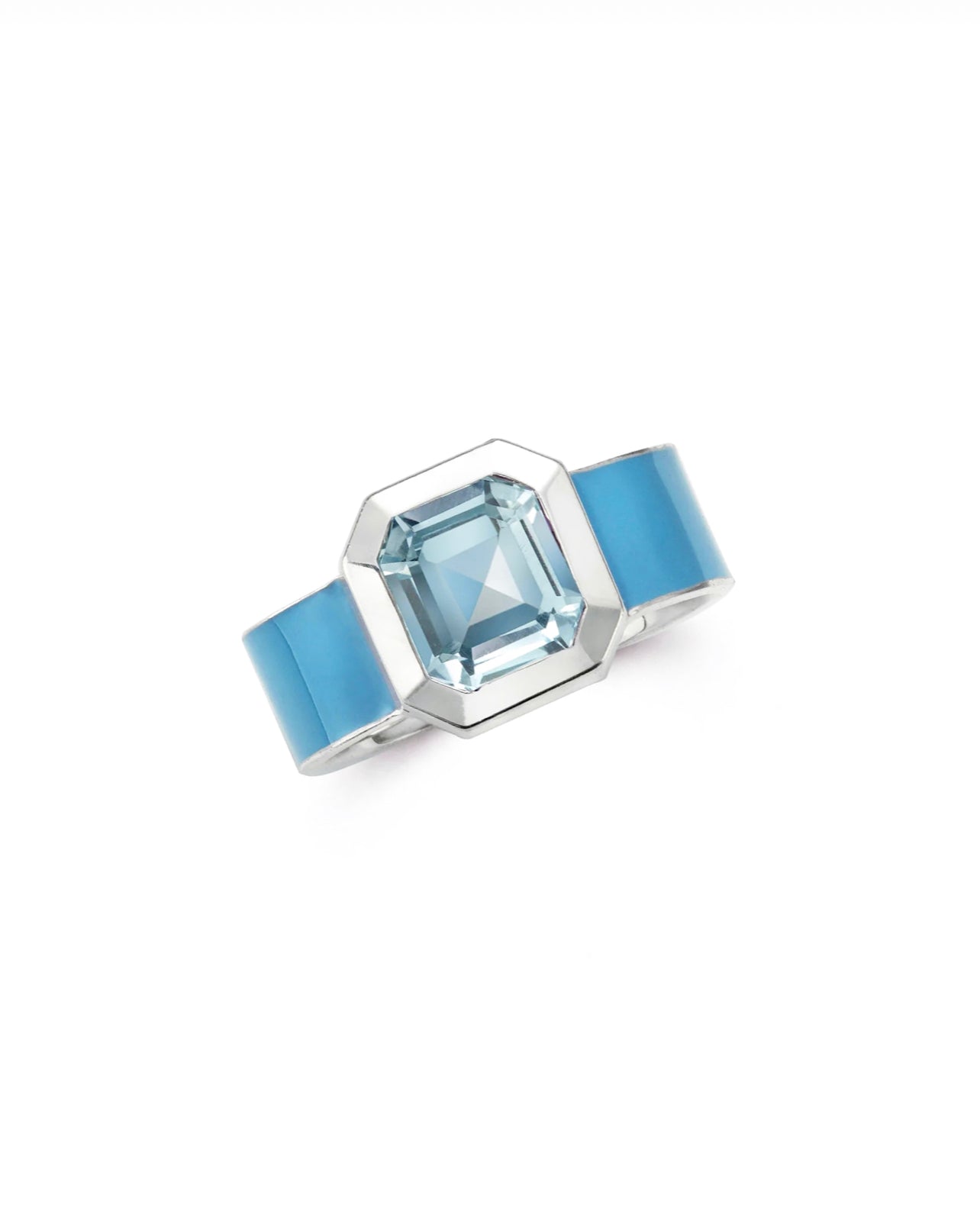 Venita Ring with Sky Blue Topaz