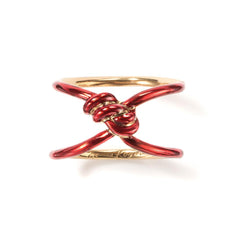 Kinki Ring Metallic Red