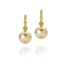 Apricot South Seas Pearl Earrings