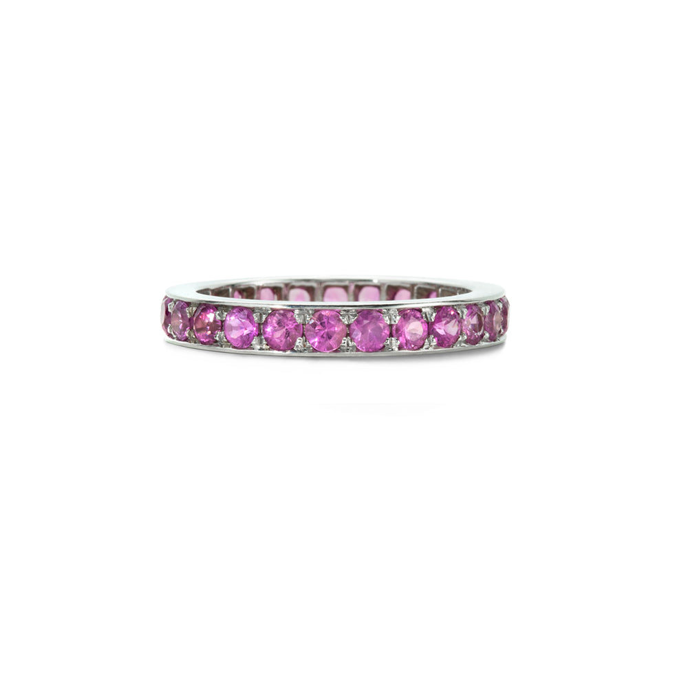 Lori Eternity Ring with Pink Sapphires