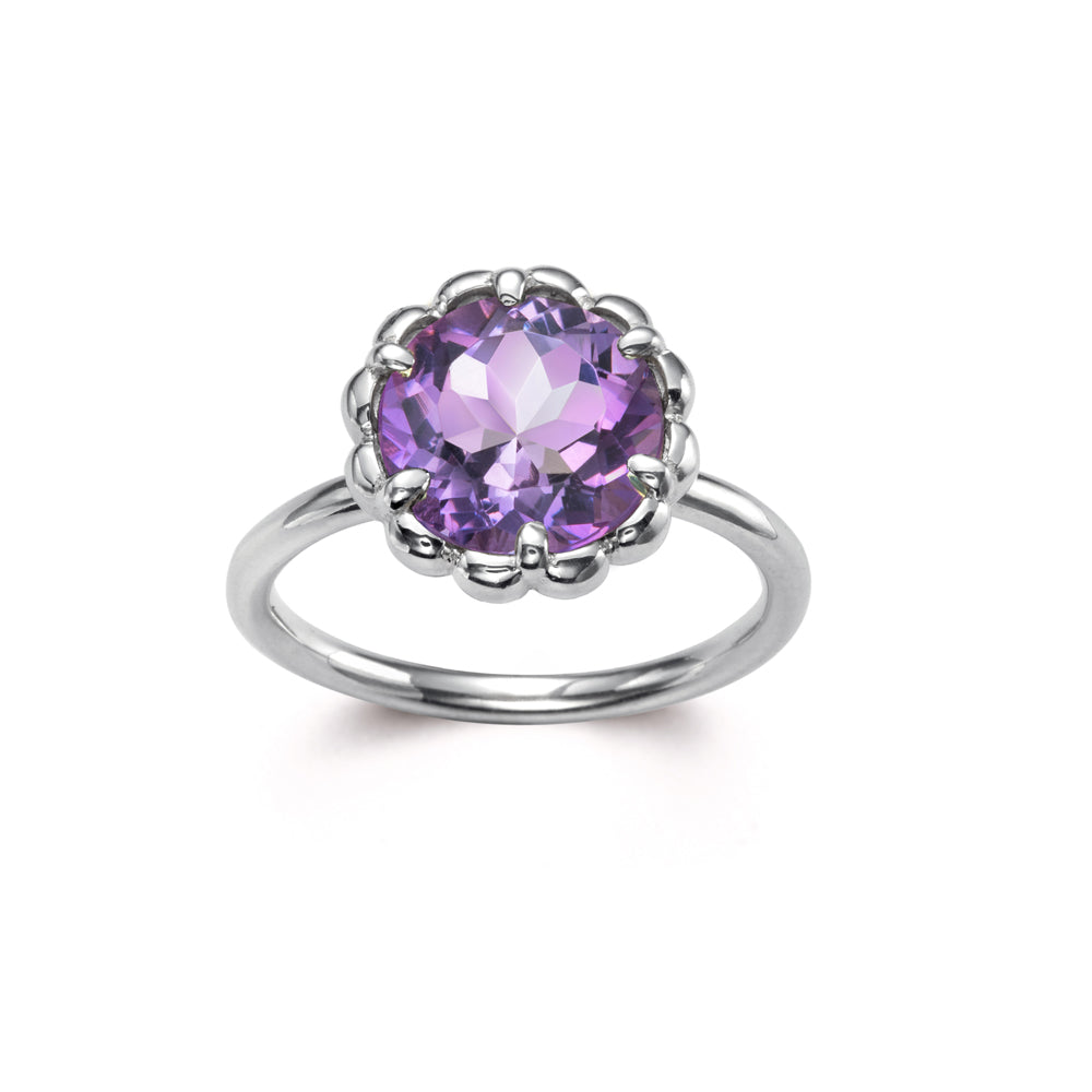 Candy Ring with Lavender Amethyst in silver