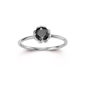 Petite Candy Ring with Black Diamond