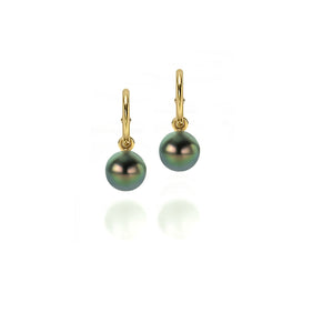 black tahitian pearl earrings