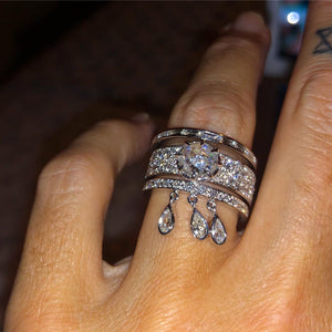 isabel diamond drops ring