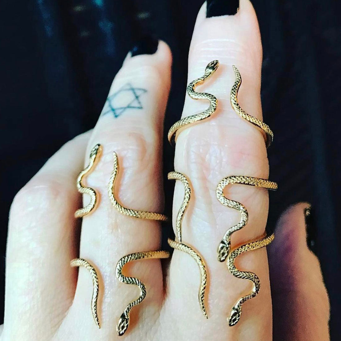 alexandra serpent rings 14k