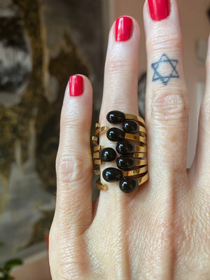 Matchstick Ring with Black Tip