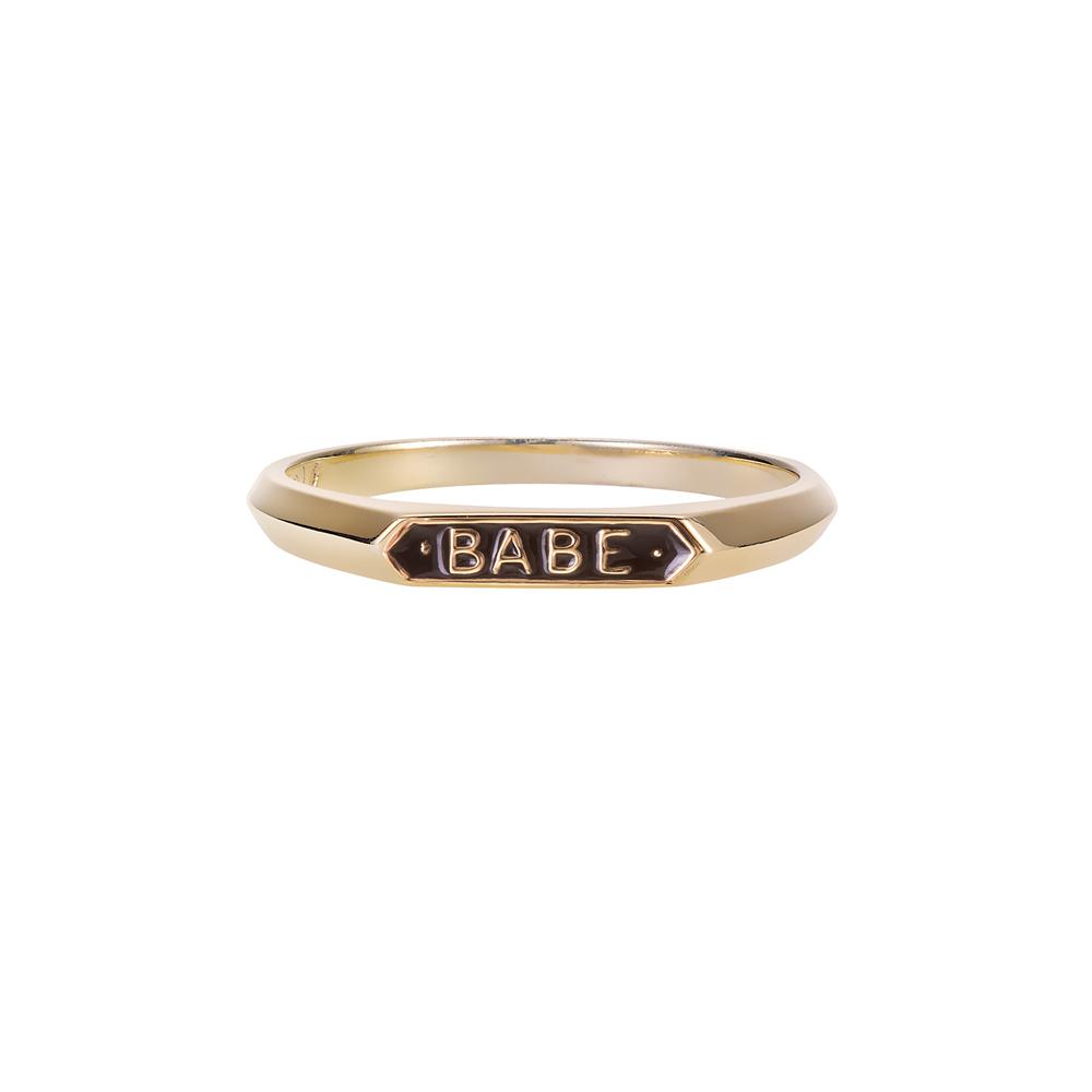 babe signet gold black