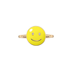 baby smile ring 14k yellow diamonds