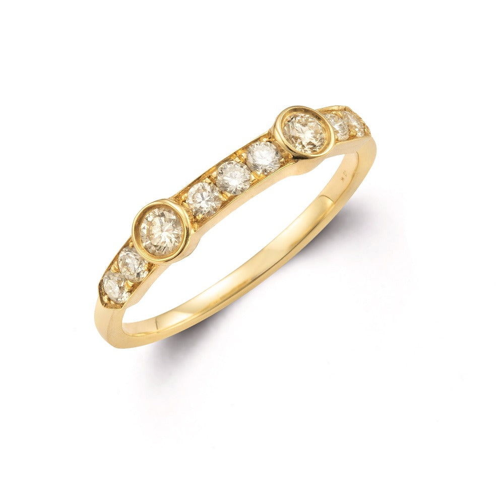 diamonds gold ring
