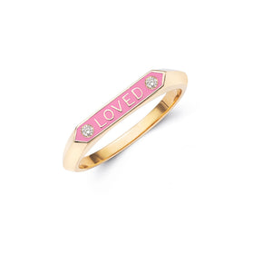 loved signet gold diamonds pink