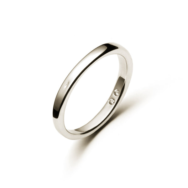 Damien - Modern Men's Wedding Band or Engagement Ring - Nora Kogan