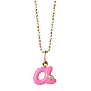 munchkin letter pendant 14k bubblegum